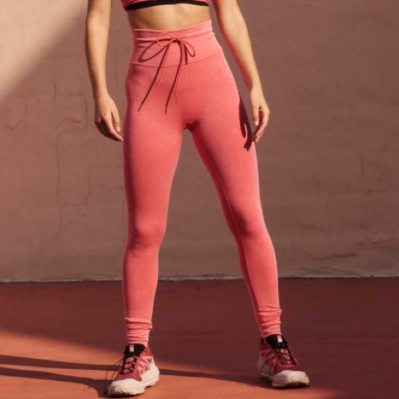 NWOT FP MOVEMENT Go To Leggings Washed Electric Sunset Coral - Picture 1 of 13